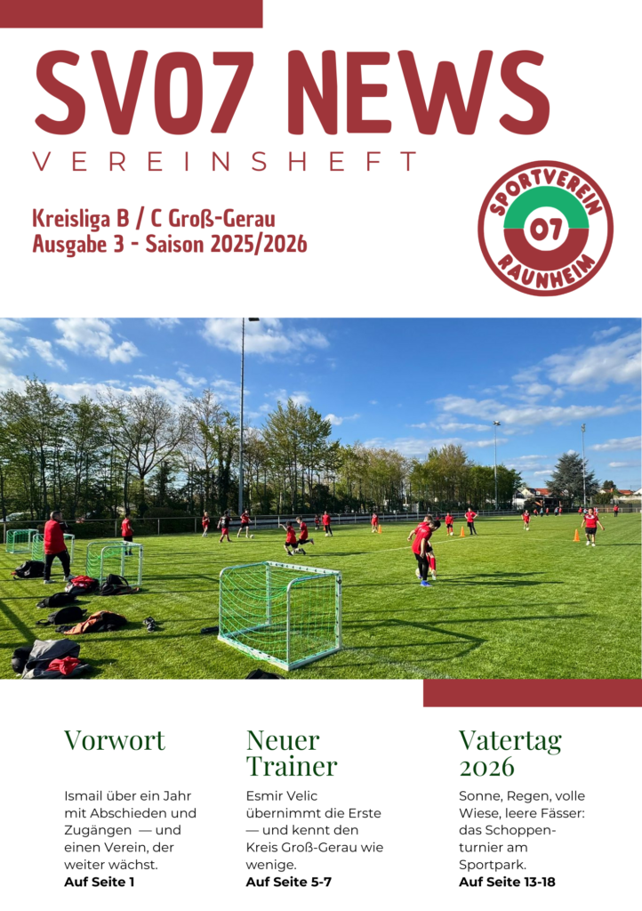 SV07 News 25/26 – Ausgabe 3