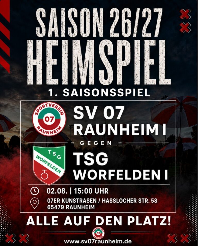 Saisonauftakt: Die Erste startet gegen die TSG Worfelden