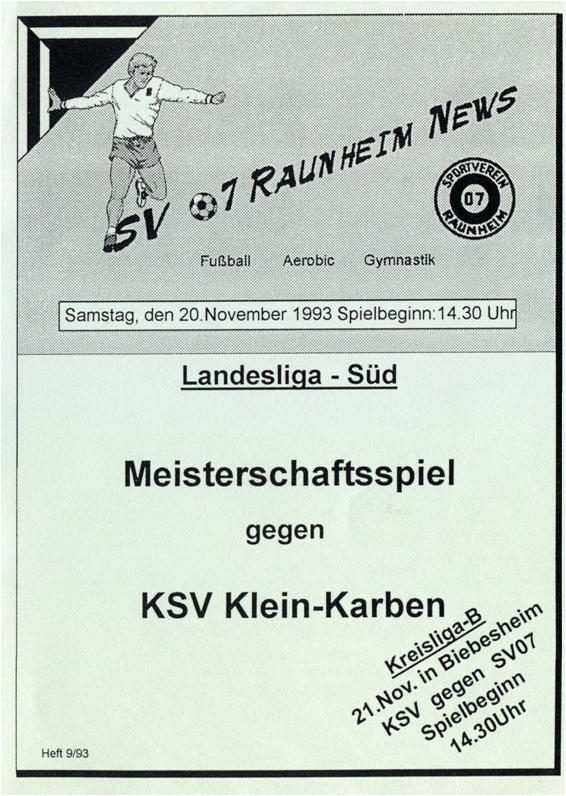 Titelseite Ausgabe 9 (1993/94)