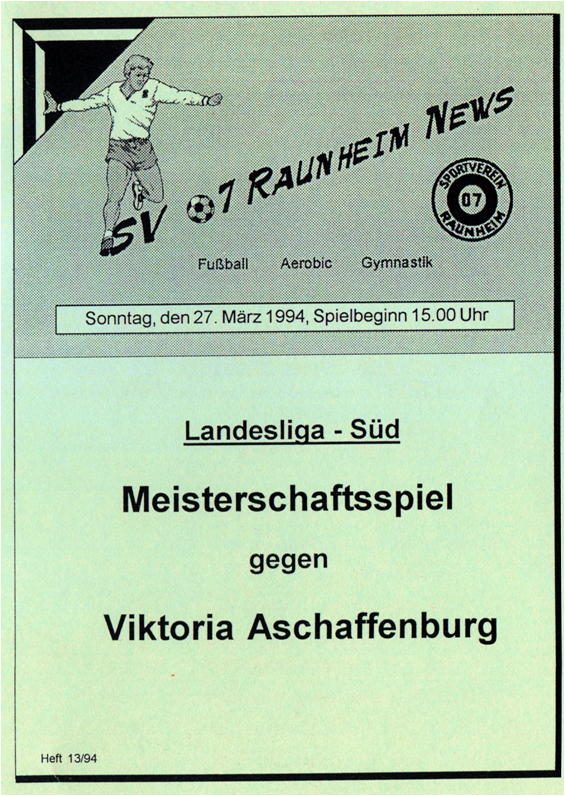 Titelseite Ausgabe 13 (1993/94)