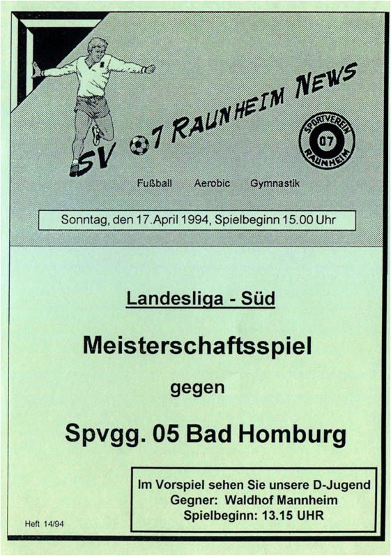 Titelseite Ausgabe 14 (1993/94)