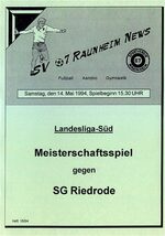 Titelseite Ausgabe 16 (1993/94)