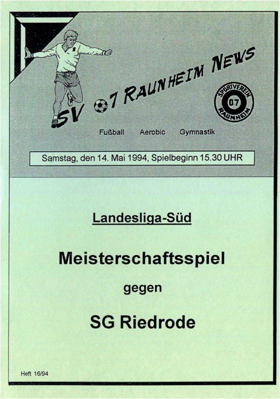 Titelseite Ausgabe 16 (1993/94)