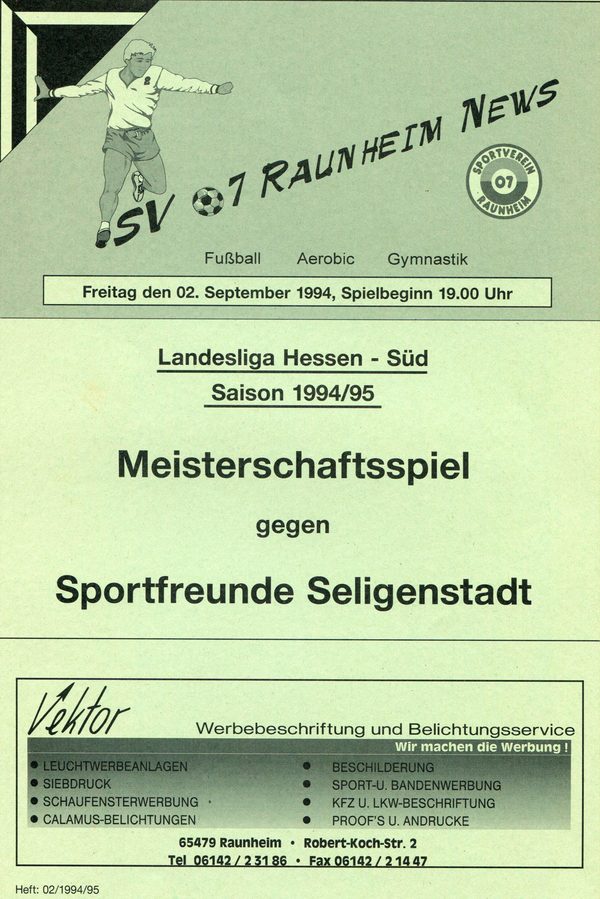 Titelseite Ausgabe 2 (1994/95)