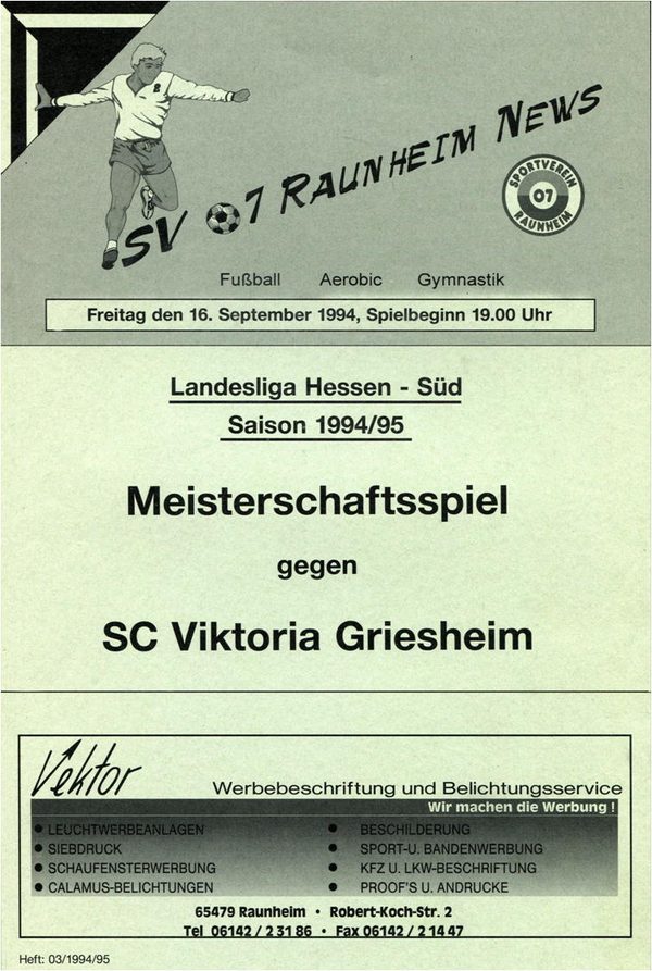 Titelseite Ausgabe 3 (1994/95)