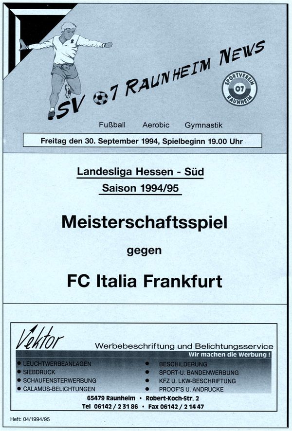 Titelseite Ausgabe 4 (1994/95)
