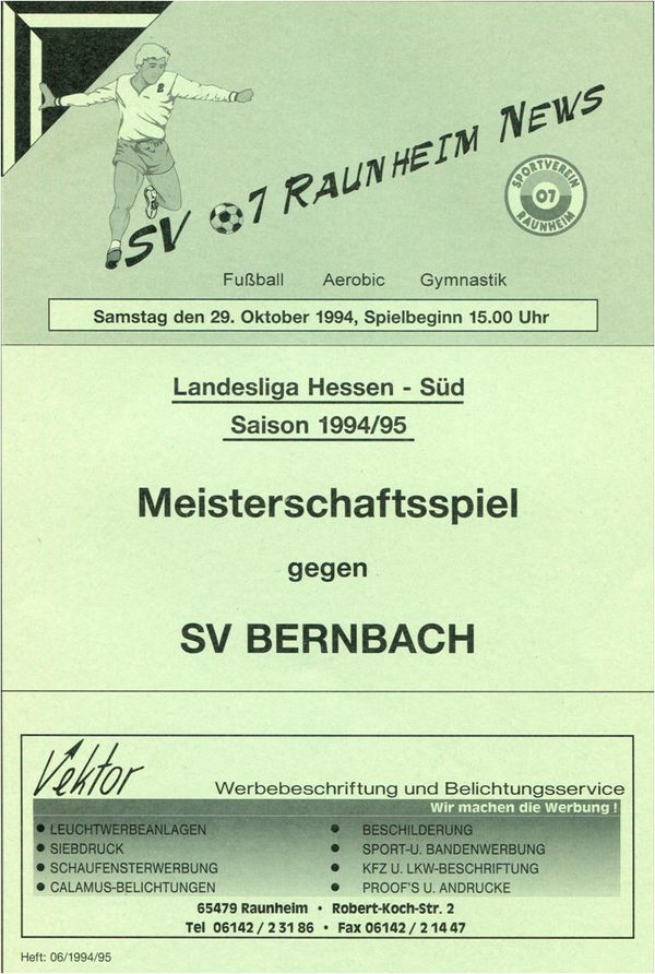 Titelseite Ausgabe 6 (1994/95)