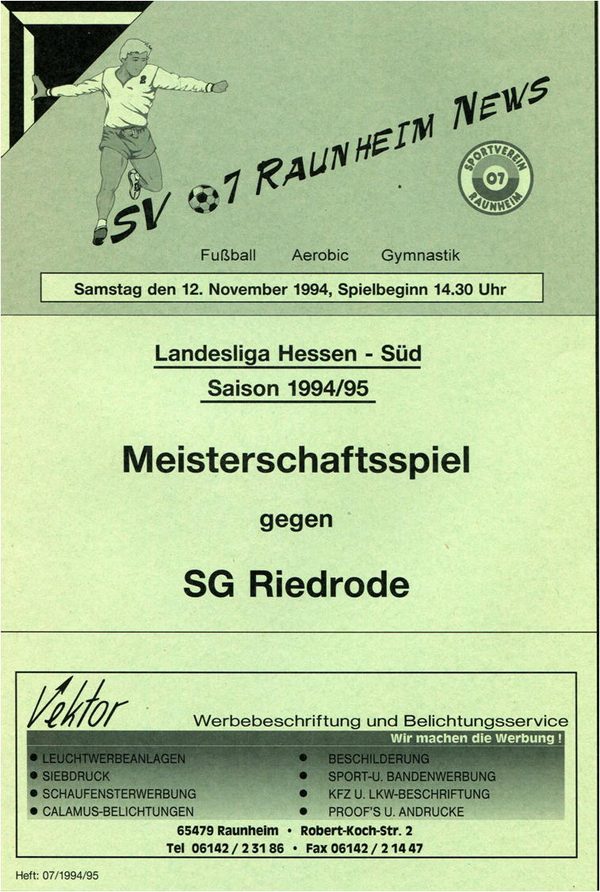 Titelseite Ausgabe 7 (1994/95)