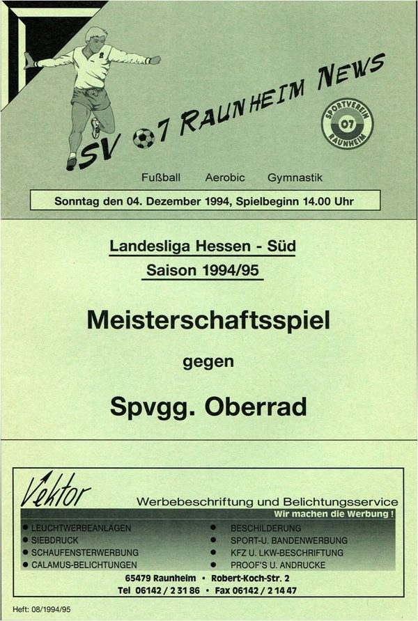 Titelseite Ausgabe 8 (1994/95)