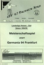 Titelseite Ausgabe 9 (1994/95)