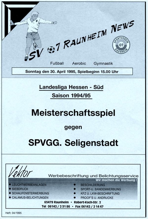 Titelseite Ausgabe 13 (1994/95)