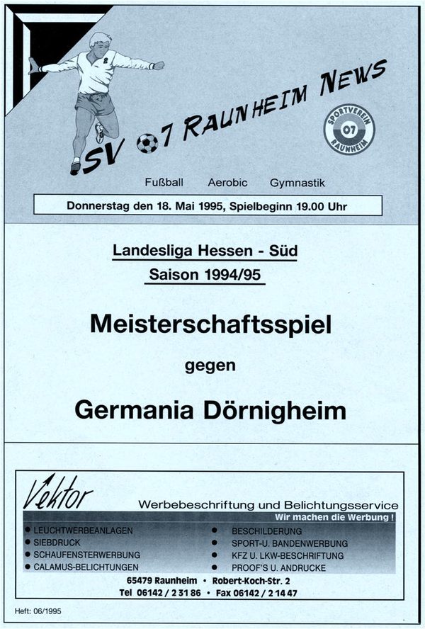 Titelseite Ausgabe 15 (1994/95)