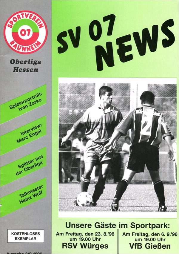 Titelseite Ausgabe 2 (1996/97)