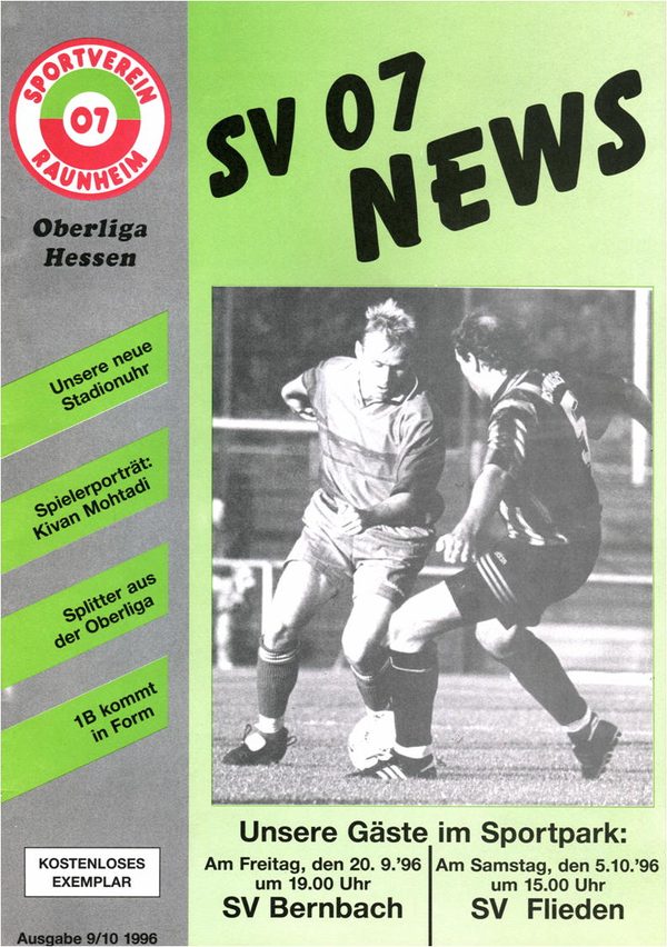 Titelseite Ausgabe 3 (1996/97)