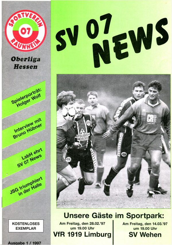 Titelseite Ausgabe 6 (1996/97)