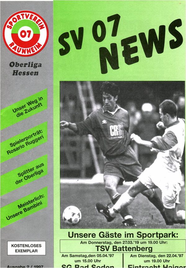 Titelseite Ausgabe 7 (1996/97)