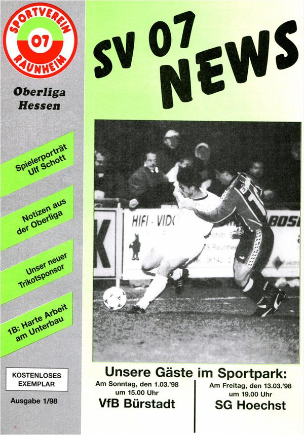 Titelseite Ausgabe 5 (1997/98)