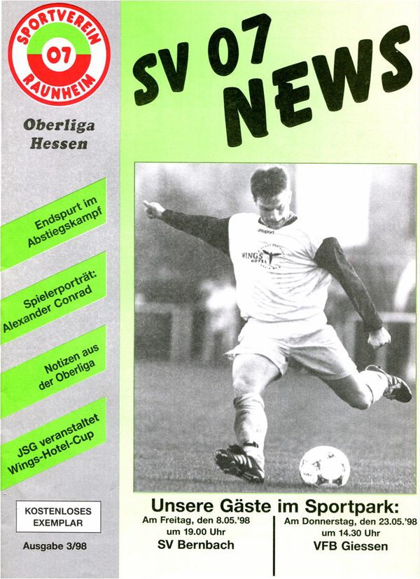 Titelseite Ausgabe 7 (1997/98)