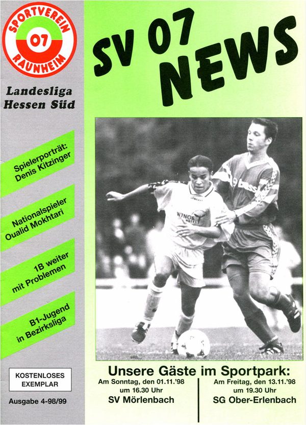 Titelseite Ausgabe 4 (1998/99)