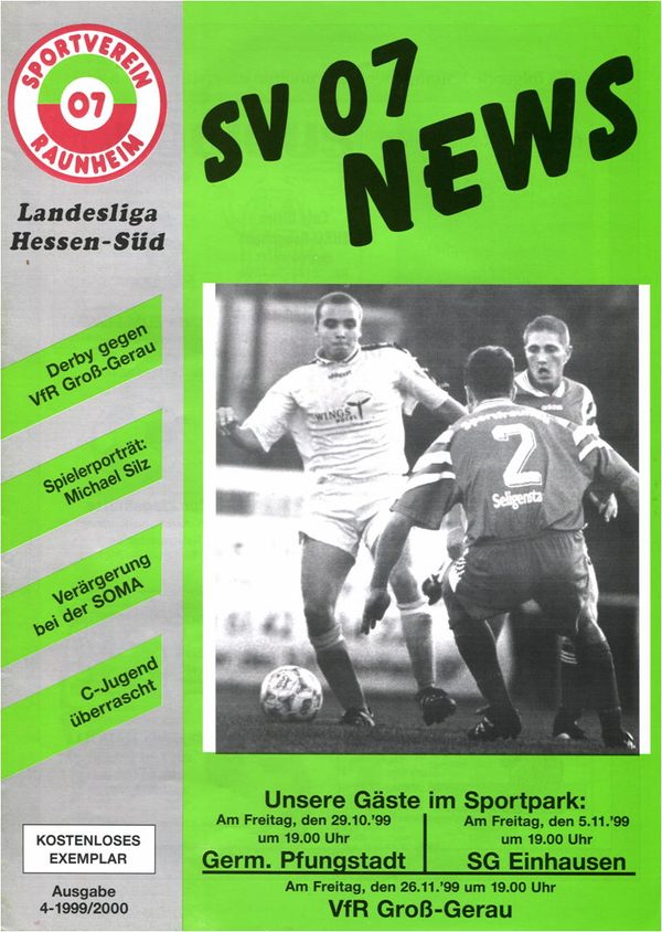 Titelseite Ausgabe 4 (1999/00)