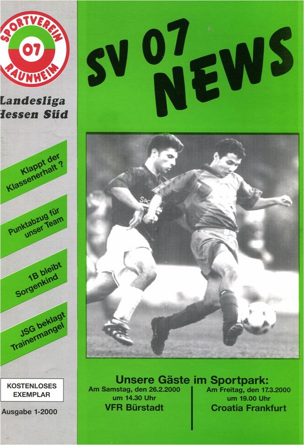 Titelseite Ausgabe 5 (1999/00)
