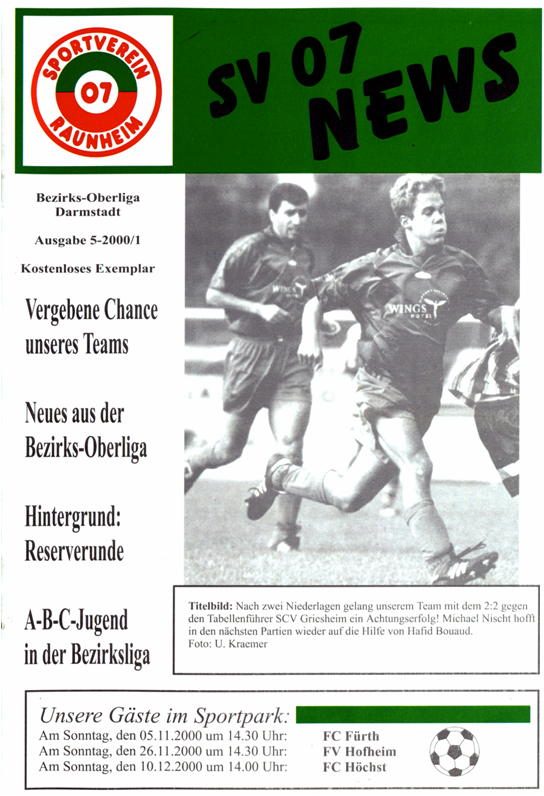 Titelseite Ausgabe 5 (2000/01)