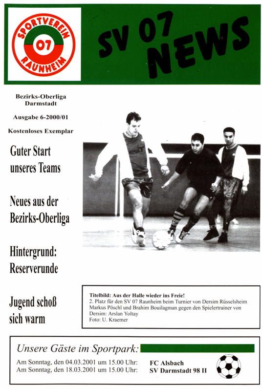 Titelseite Ausgabe 6 (2000/01)