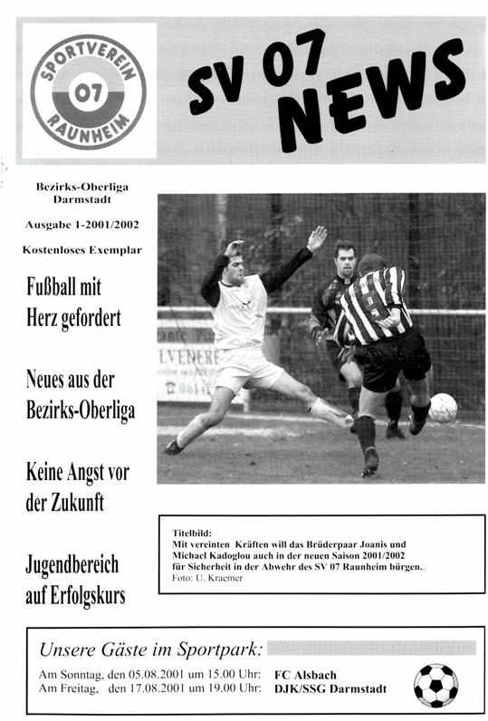 Titelseite Ausgabe 1 (2001/02)