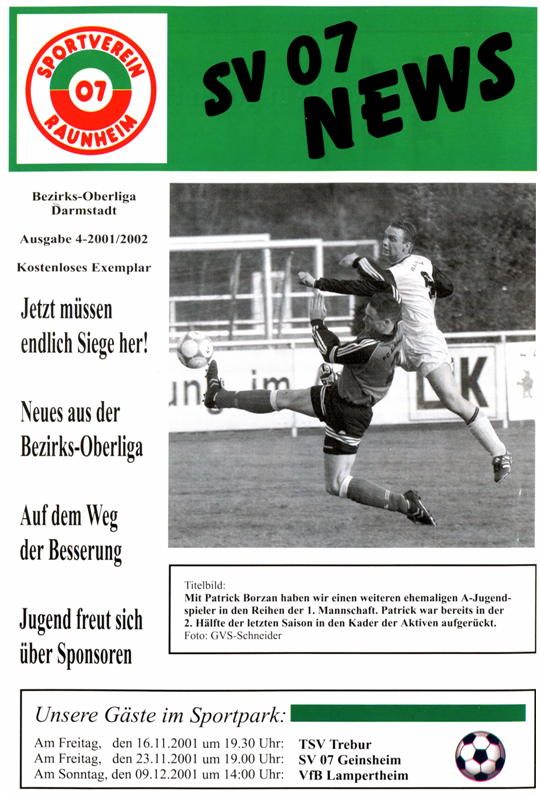 Titelseite Ausgabe 4 (2001/02)