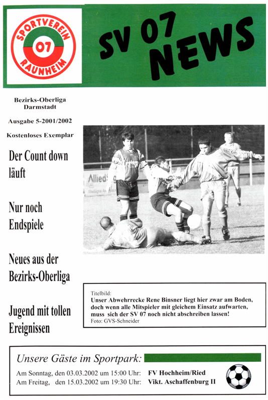 Titelseite Ausgabe 5 (2001/02)