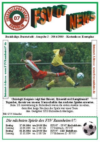 Titelseite Ausgabe 2 (2004/05)