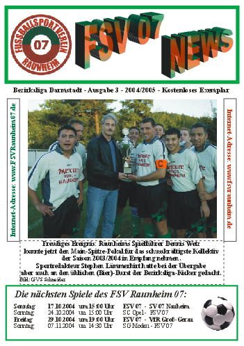 Titelseite Ausgabe 3 (2004/05)