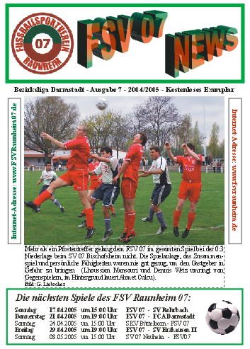 Titelseite Ausgabe 7 (2004/05)
