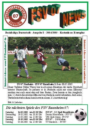 Titelseite Ausgabe 8 (2004/05)