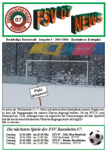 Titelseite Ausgabe 5 (2005/06)