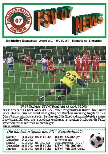 Titelseite Ausgabe 1 (2006/07)