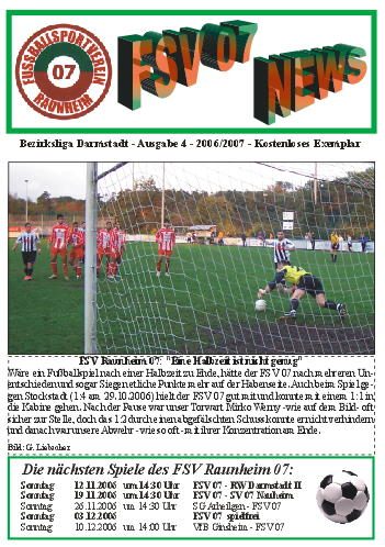 Titelseite Ausgabe 4 (2006/07)