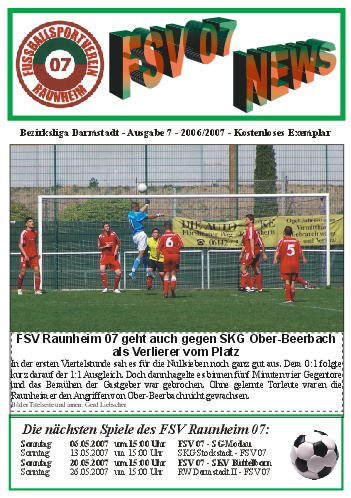Titelseite Ausgabe 7 (2006/07)