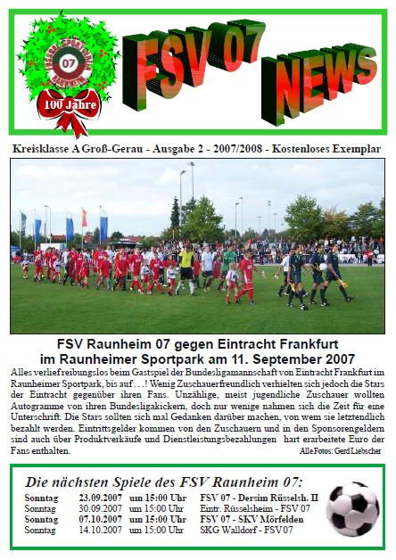 Titelseite Ausgabe 2 (2007/08)