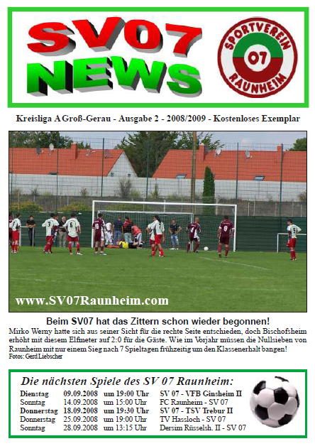 Titelseite Ausgabe 2 (2008/09)