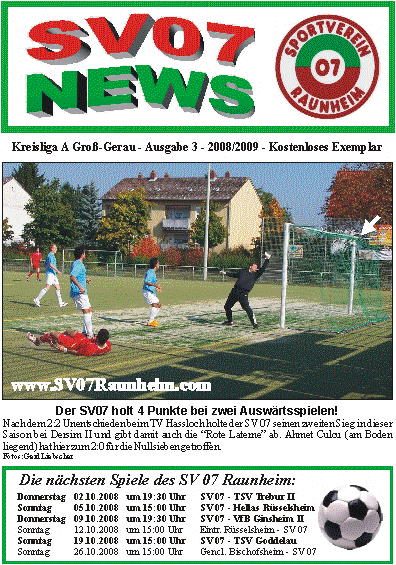 Titelseite Ausgabe 3 (2008/09)