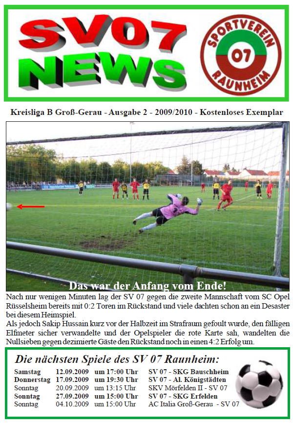 Titelseite Ausgabe 2 (2009/10)