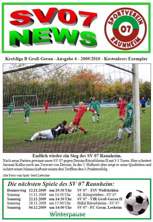 Titelseite Ausgabe 4 (2009/10)