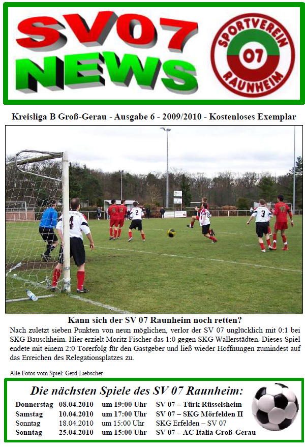 Titelseite Ausgabe 6 (2009/10)