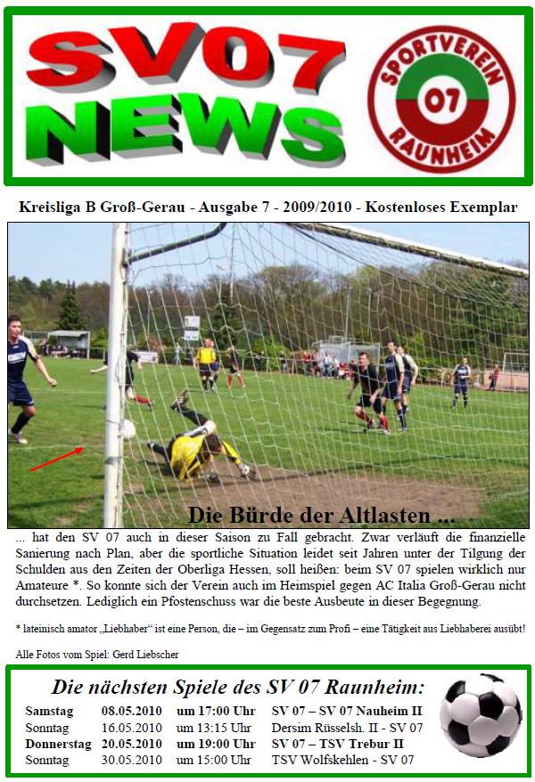 Titelseite Ausgabe 7 (2009/10)