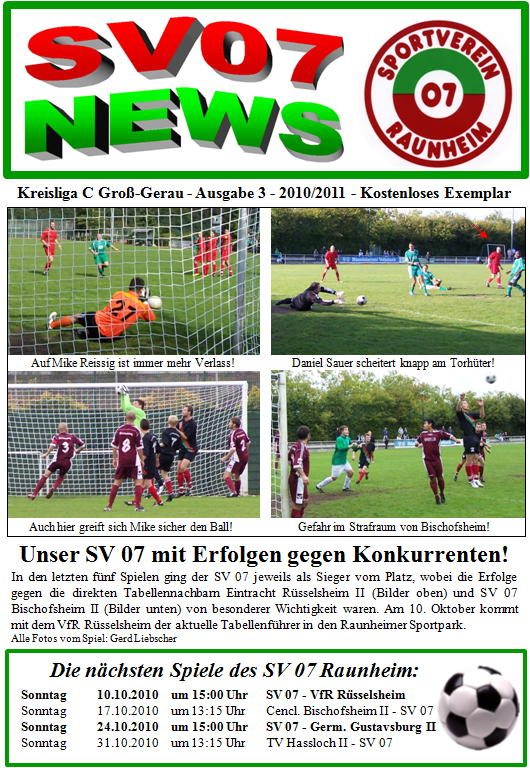 Titelseite Ausgabe 3 (2010/11)