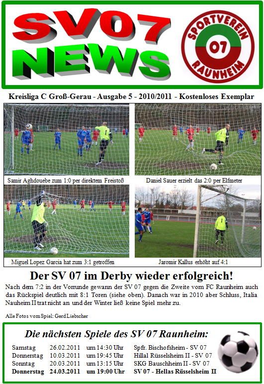 Titelseite Ausgabe 5 (2010/11)