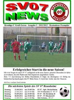 Titelseite Ausgabe 1 (2011/12)