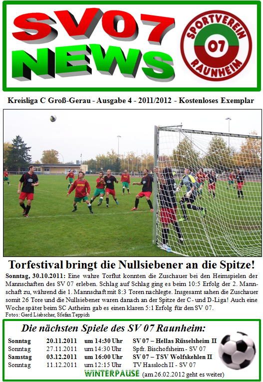Titelseite Ausgabe 4 (2011/12)