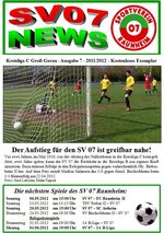 Titelseite Ausgabe 7 (2011/12)
